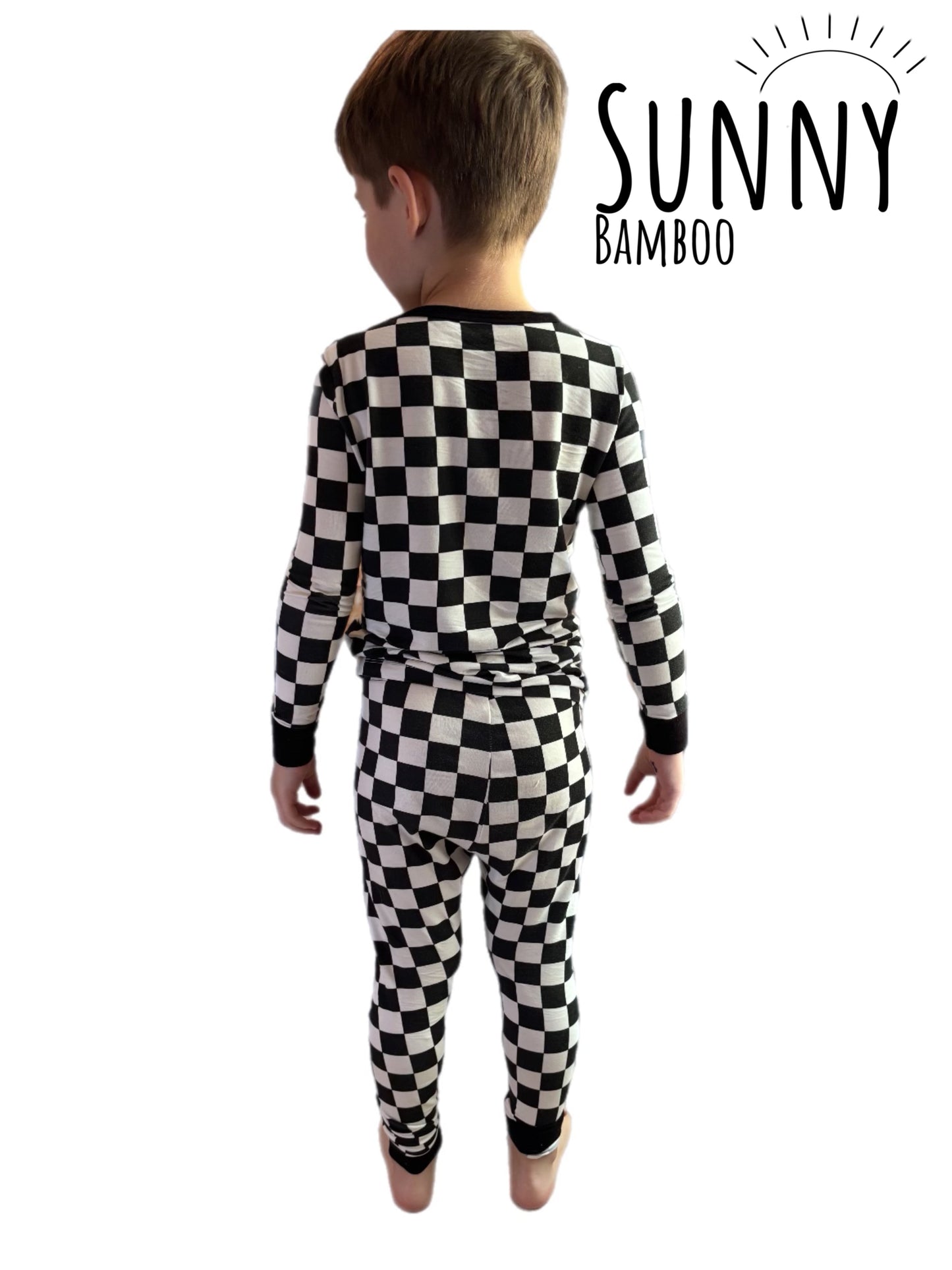 Sunny Bamboo -2 Piece Set - Classic Checks 🏁